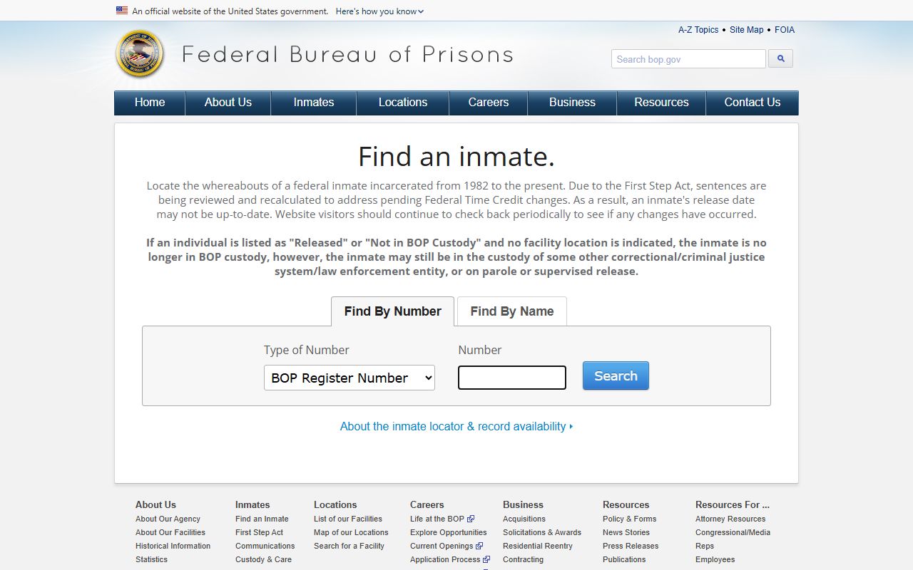 Federal inmate locator without Trumbull County jail mugshots
